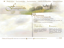 Tablet Screenshot of chateau-de-franqueville.com